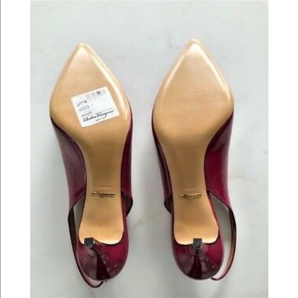 SALVATORE FERRAGAMO PUMPS KITTEN HEELS MALY 7.5C - Picture 5 of 13